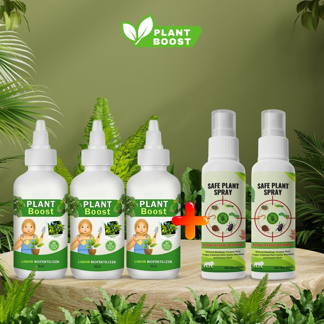 Natural Plant Care Combo - Plant Boost with Safe Plant Sprays