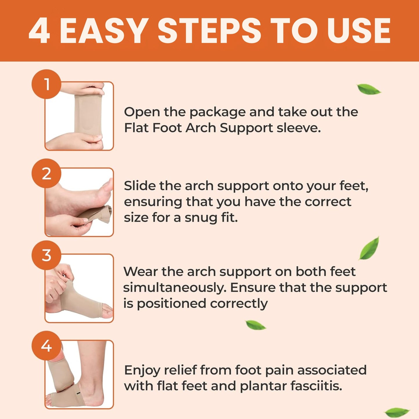 Arch Support Sleeves – For Foot Pain & Muscle Relaxation