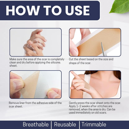 Scar Free Skin Tape - Soft on skin, tough on scars