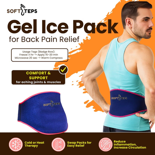 Sciatica Ice Pack Wrap for Back Pain Relief