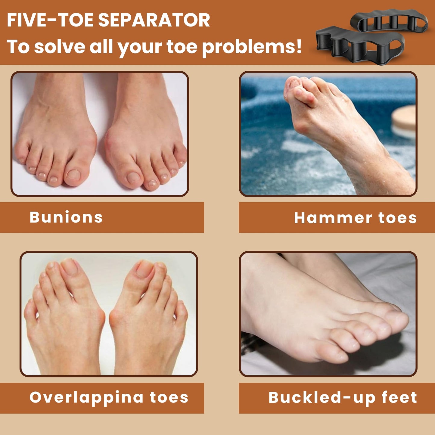 Softsteps Toe Separator - Bunion Toe Corrector