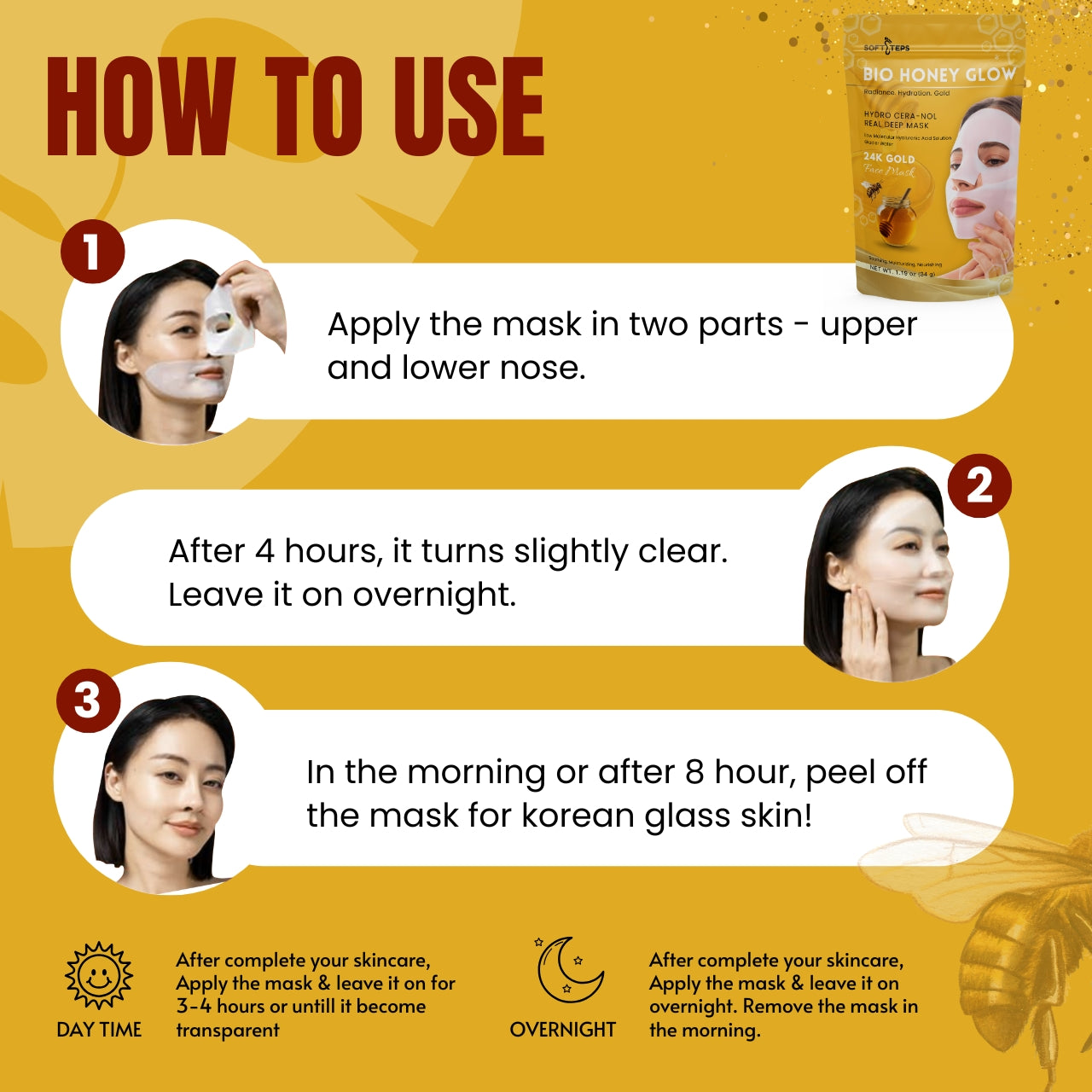 Bio Honey Glow – Royal Treatment for Your Skin (24K GOLD , Bee Venom)
