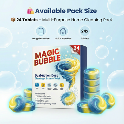 Magic Bubble Cleans while removing blockages