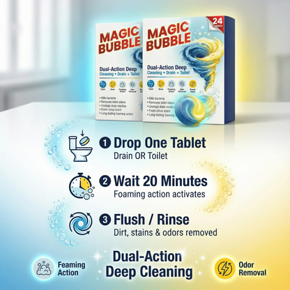 Magic Bubble Cleans while removing blockages